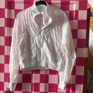 Lululemon Athletica White Sheer Jacket